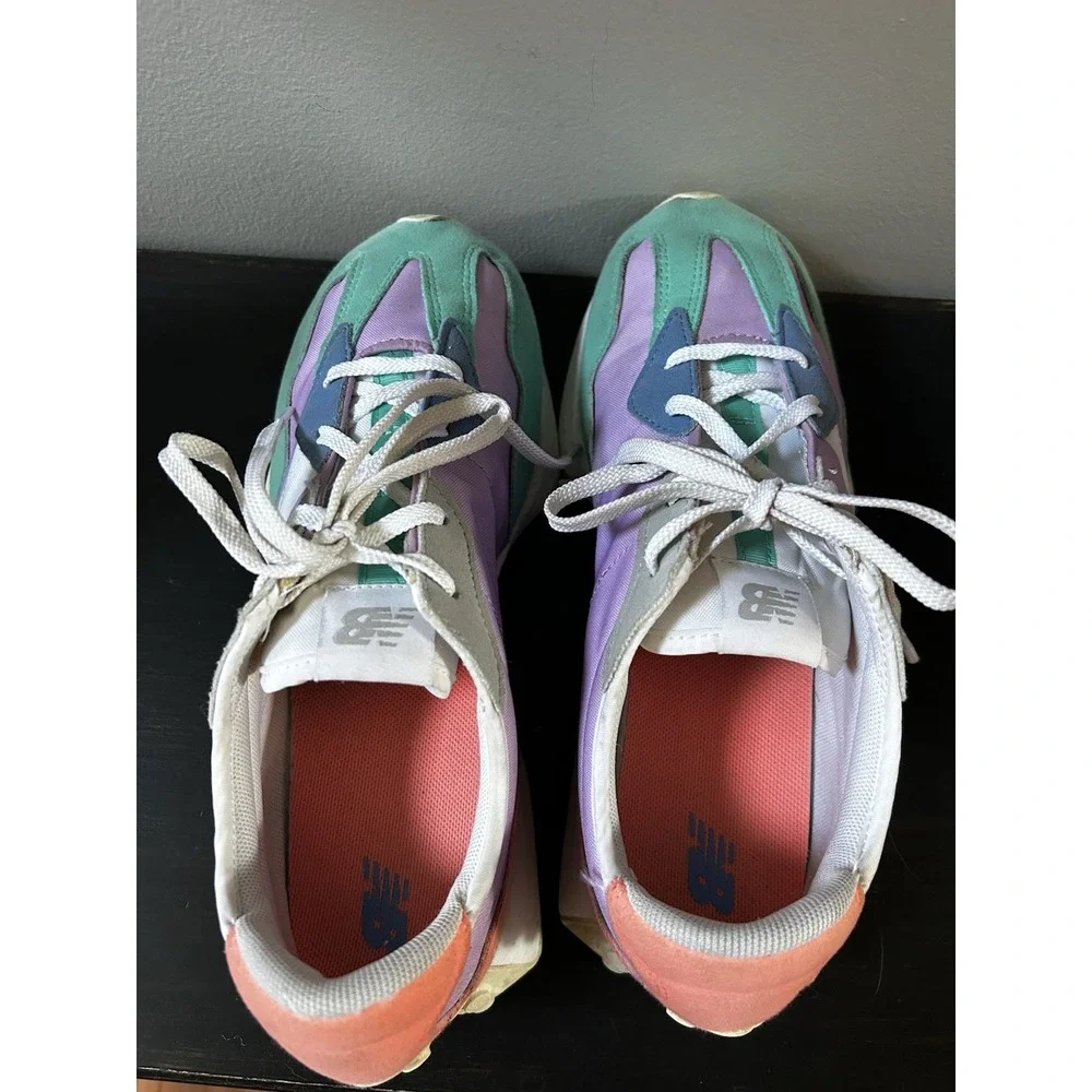 New Balance 327 Women's 7 Sneaker Shoes Dark Violet Summer Jade